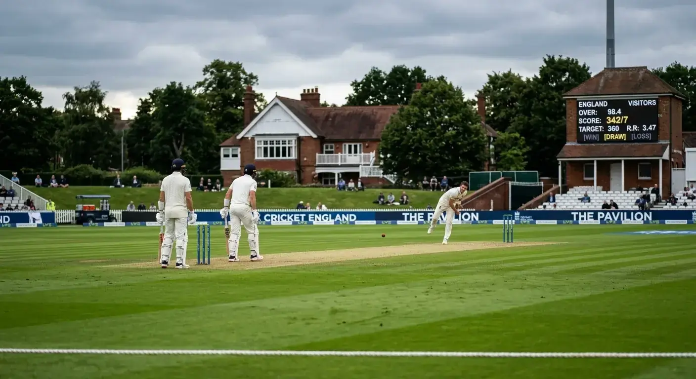 Test match result and draw market displayed on a UK cricket coupon