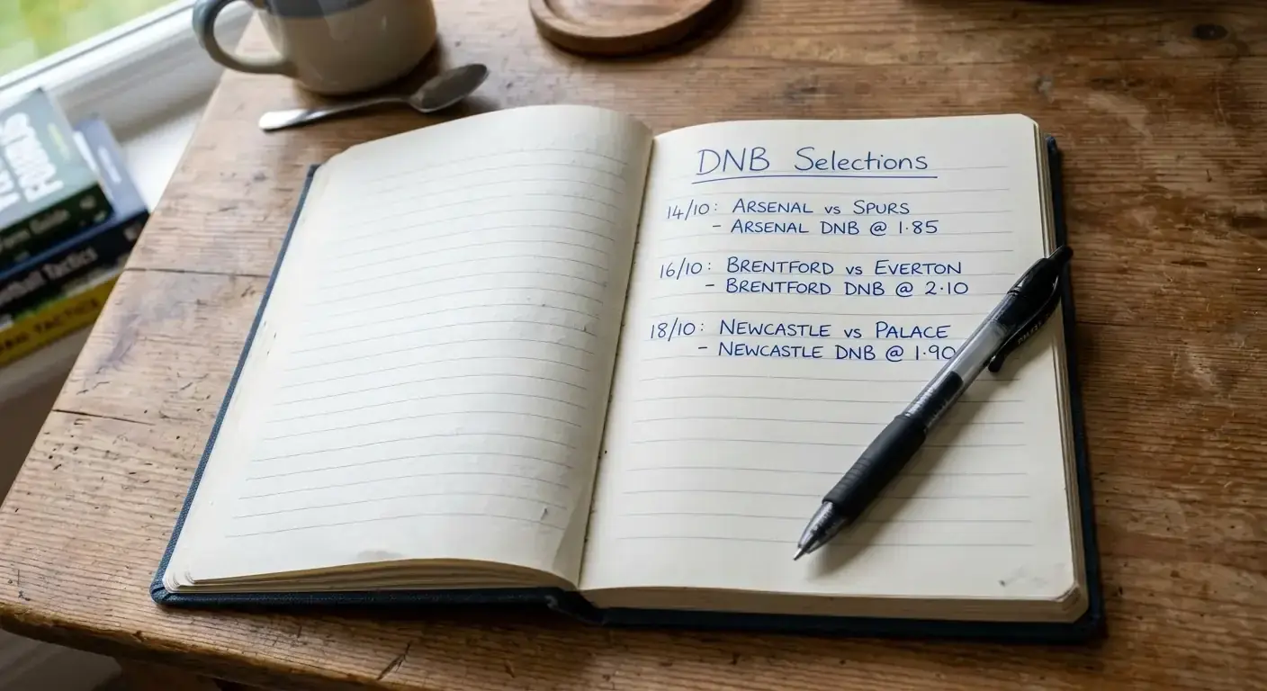 Test betting strategy notebook with a section devoted to draw no bet selections