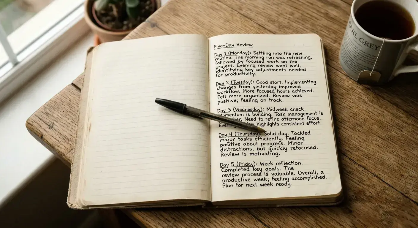 Editorial review of a five-day Test betting log written in a notebook on a quiet desk