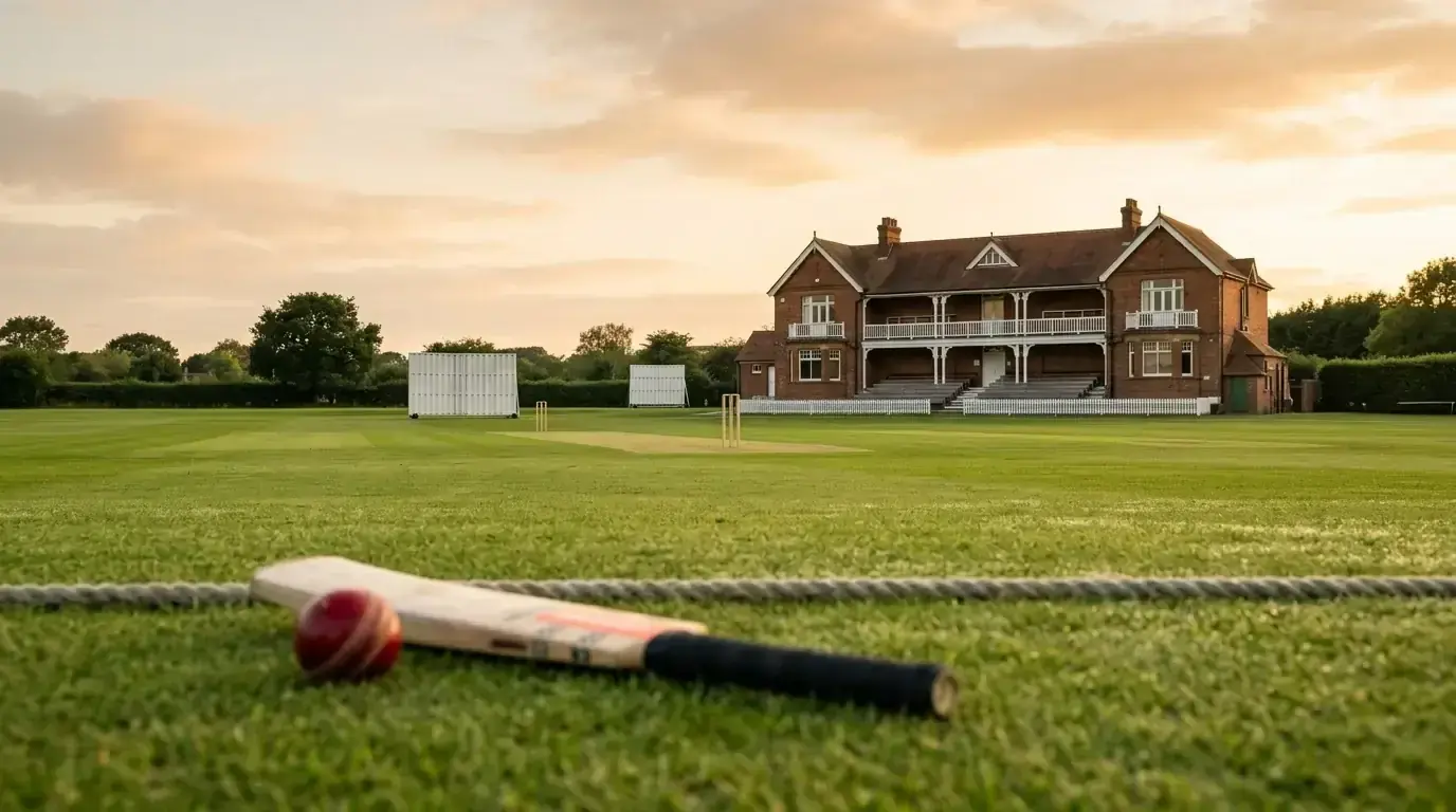 UK cricket betting online — evening match at an English ground